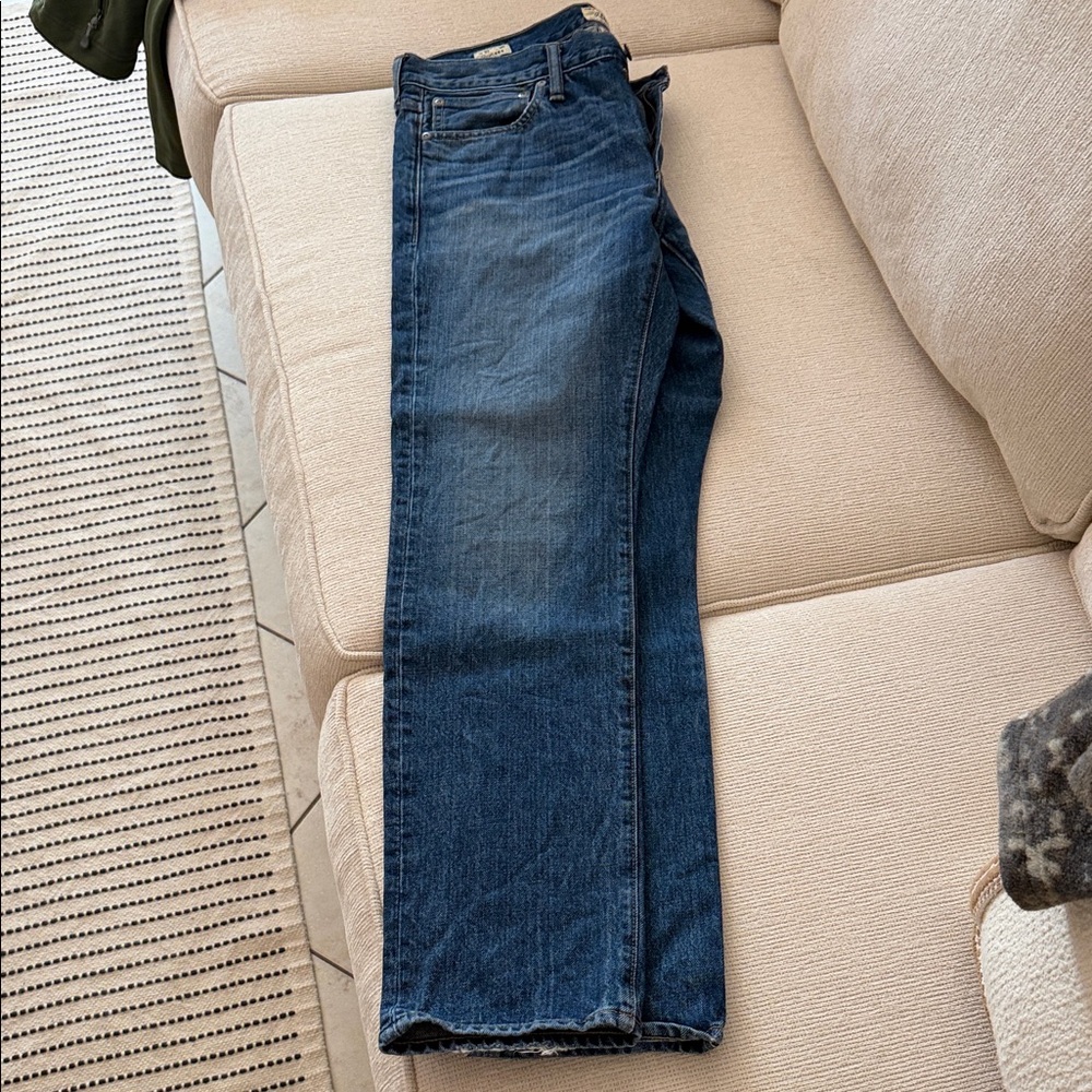 J. Crew Men's 484 Jeans in Dark Blue Denim 32x30